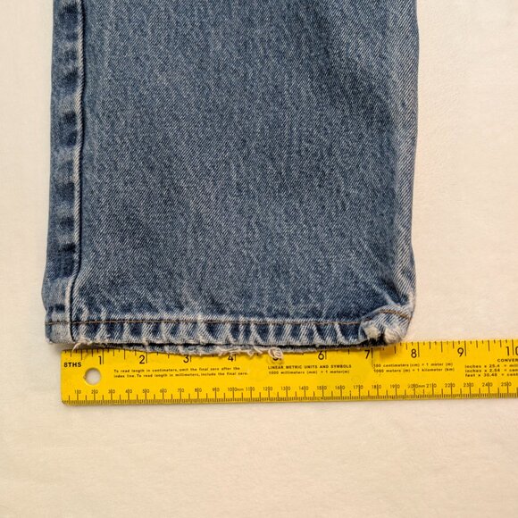 Vtg Polo Jeans Co. Ralph Lauren Denim Jeans Mens 34x34 Relaxed Flag 90s Y2K - Picture 8 of 12